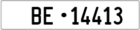 Trailer License Plate